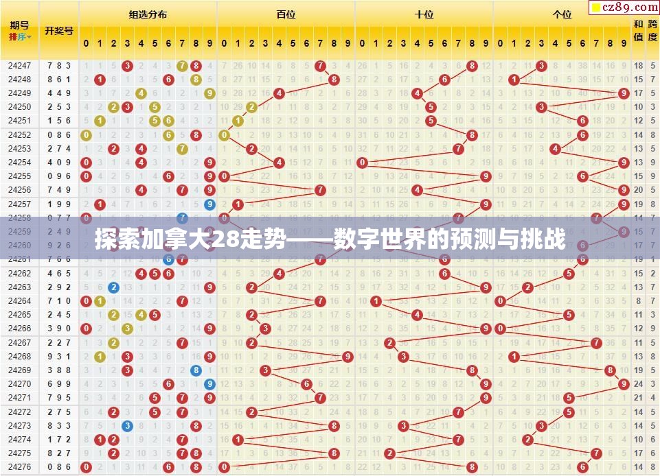 探索加拿大28走势——数字世界的预测与挑战