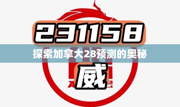 探索加拿大28预测的奥秘