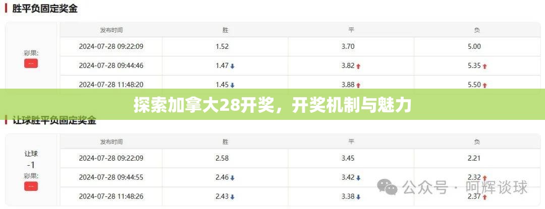 探索加拿大28开奖，开奖机制与魅力