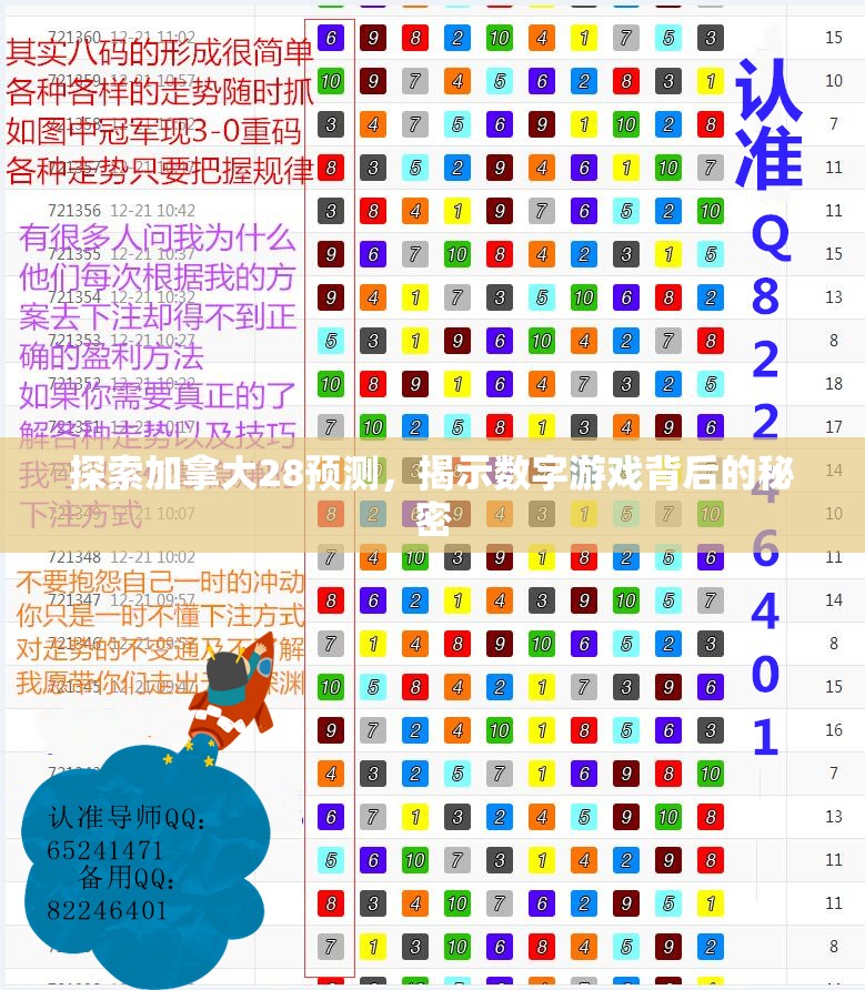 探索加拿大28预测，揭示数字游戏背后的秘密